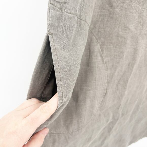 J. Jill Womens Boho Beachy Coastal 100% Linen Popover Tank Dress Size S Gray - Picture 4 of 6